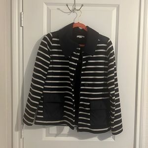 Navy striped jacket